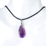 KS1691 - Cut Faceted Diamond Shape Crystal Pendant