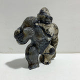 Unique Volcano Agate King Kong Ape Carving #7