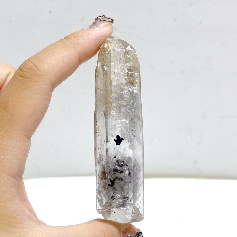 A56 Black Quicksand Moving Bubble Enhydro Quartz For Collection -Wholesale Crystals