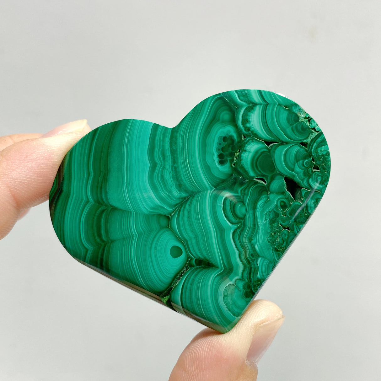 19 Pieces Malachite Heart