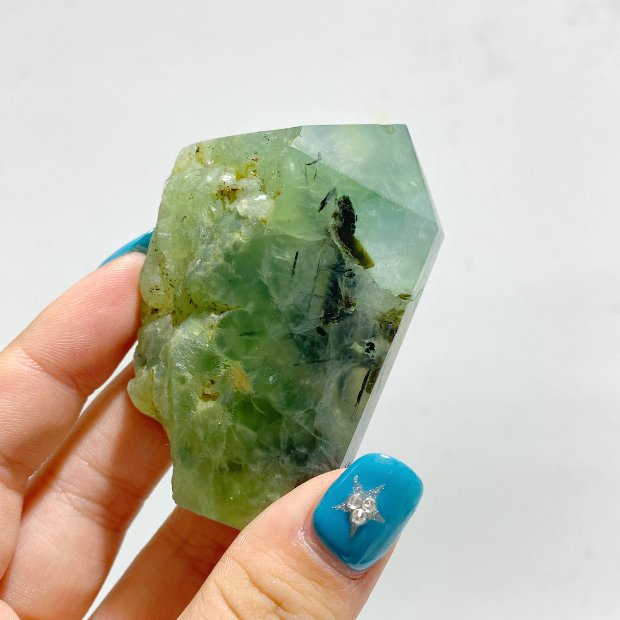 4-10CM Prehnite Tower Raw Side Wholesale