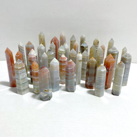 41 Pieces Stripe Agate Tower Points