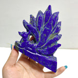 5 Pieces Lapis Lazuli Nine-tailed Fox Carving
