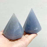 10 Pieces Blue Angelite Diamond Shape