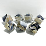 7 Pieces Volcanic Agate Standable Cube (UV-Reactive)