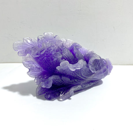 Unique Purple Fluorite Chinese Cabbage Carving #2