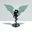 Amazonite Demon And Angel Wing Carving With Stand - Wholesale Crystals