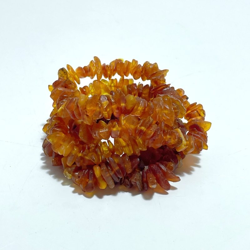 Amber Chip Bracelets Wholesale - Wholesale Crystals