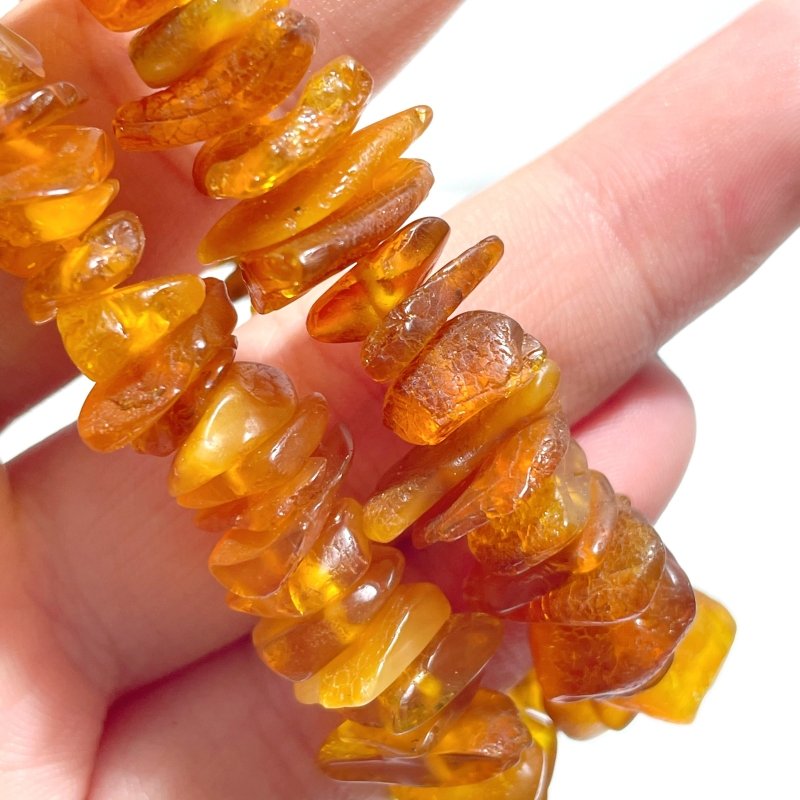 Amber Chip Bracelets Wholesale - Wholesale Crystals