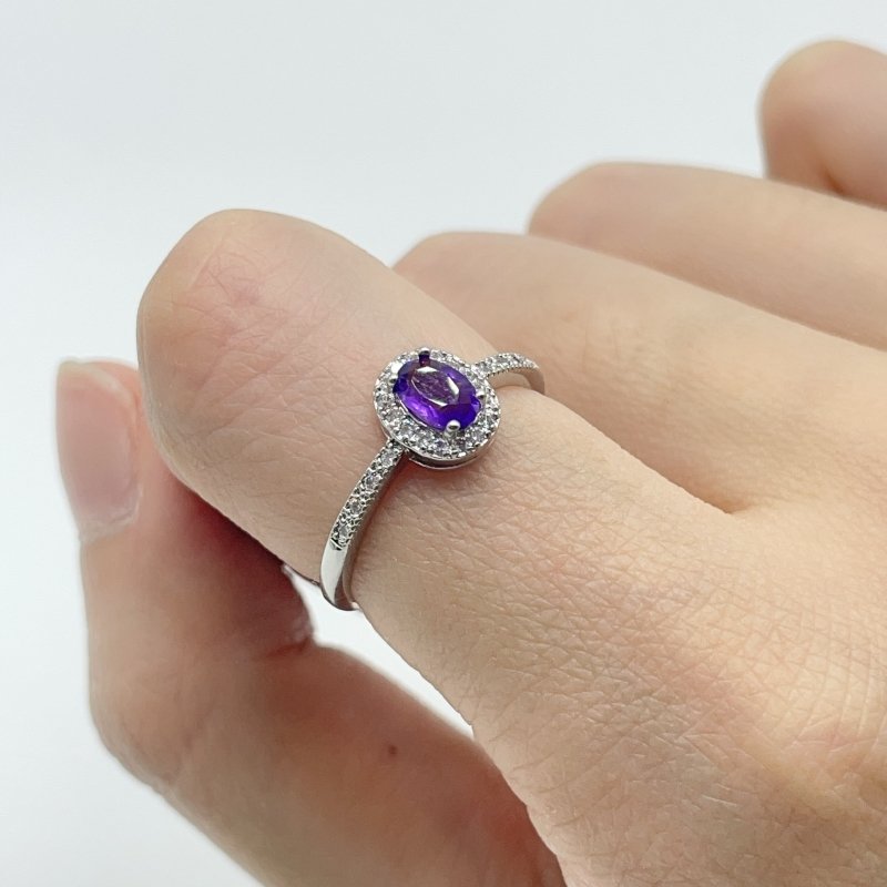 Amethyst Cut Faceted Ring Wholesale - Wholesale Crystals