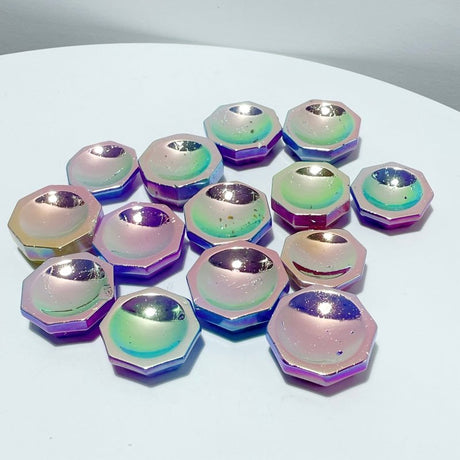 Aura Amethyst Eight Side Shallow Bowl Wholesale - Wholesale Crystals