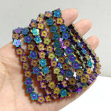 Aura Pyrite Flower Shape Bracelets Wholesale -Wholesale Crystals