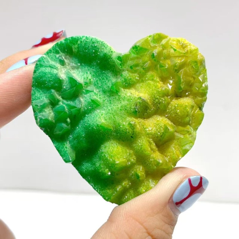 Aura Quartz Cluster Heart Wholesale - Wholesale Crystals