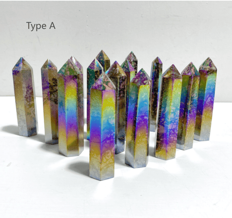 Aura Rhodonite Tower Wholesale - Wholesale Crystals