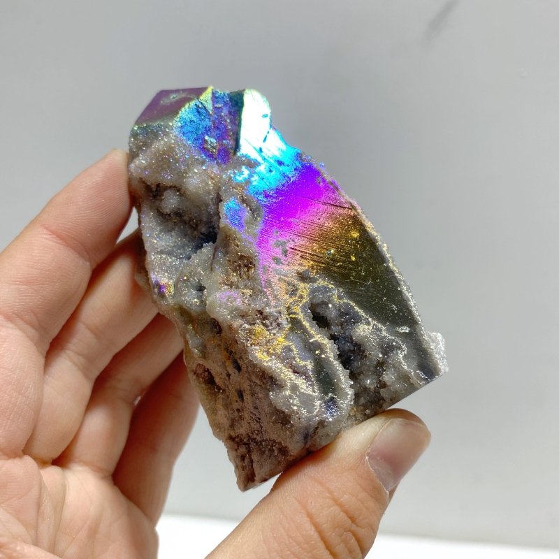 Aura Sphalerite Geode Four - sided Point Wholesale - Wholesale Crystals