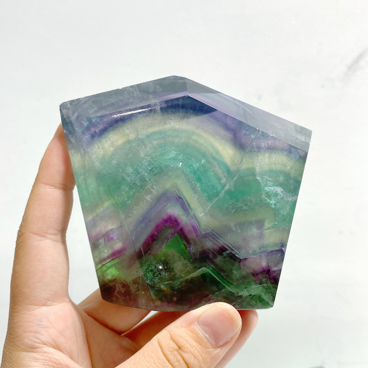 8 Pieces Beautiful Fluorite Free Form With Rainbow
