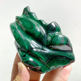 10 Pieces Malachite Flame Carving (Defect)