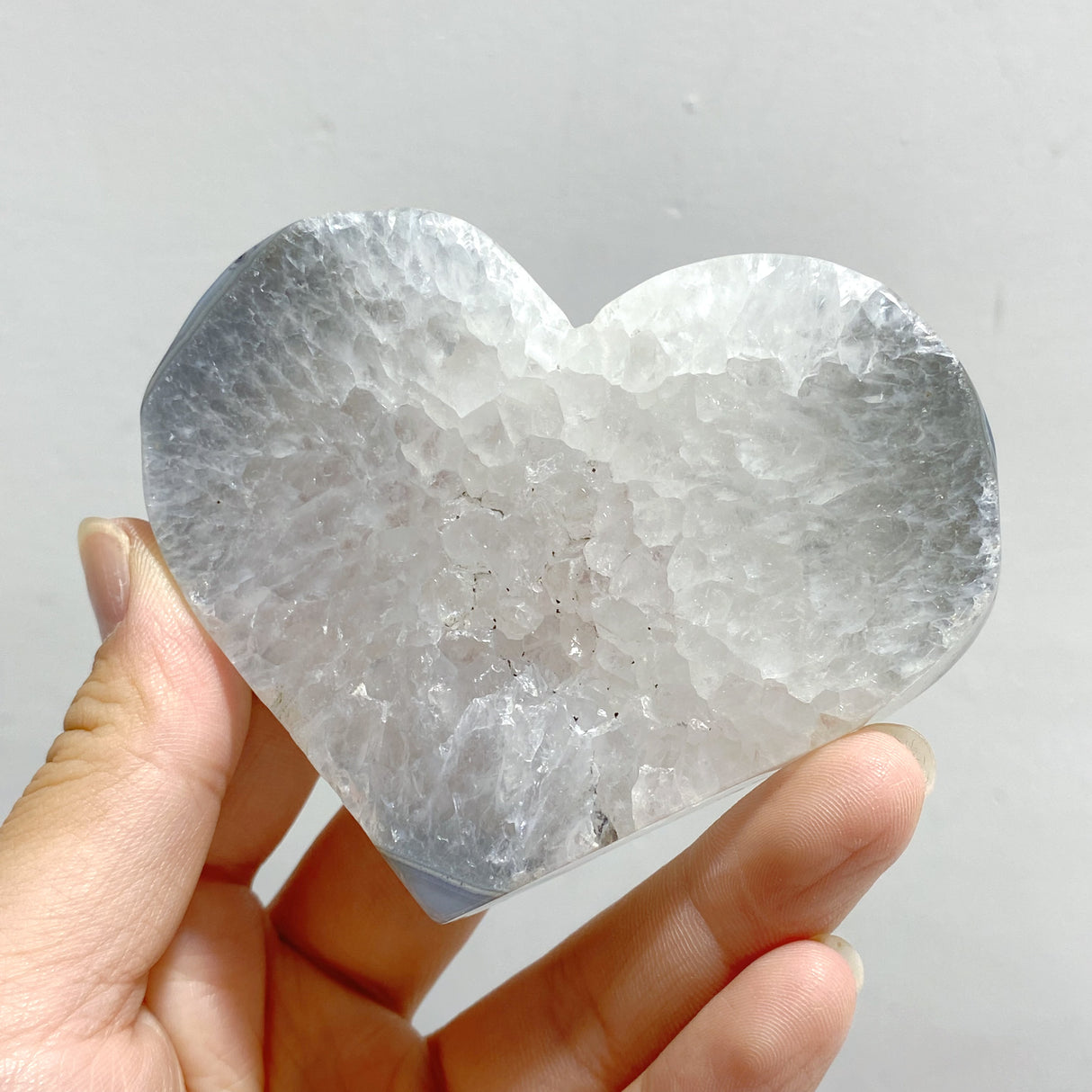 24 Pieces Geode Druzy Agate Heart