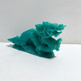 High Quality Amazonite Chinese Dragon Crystal Carving