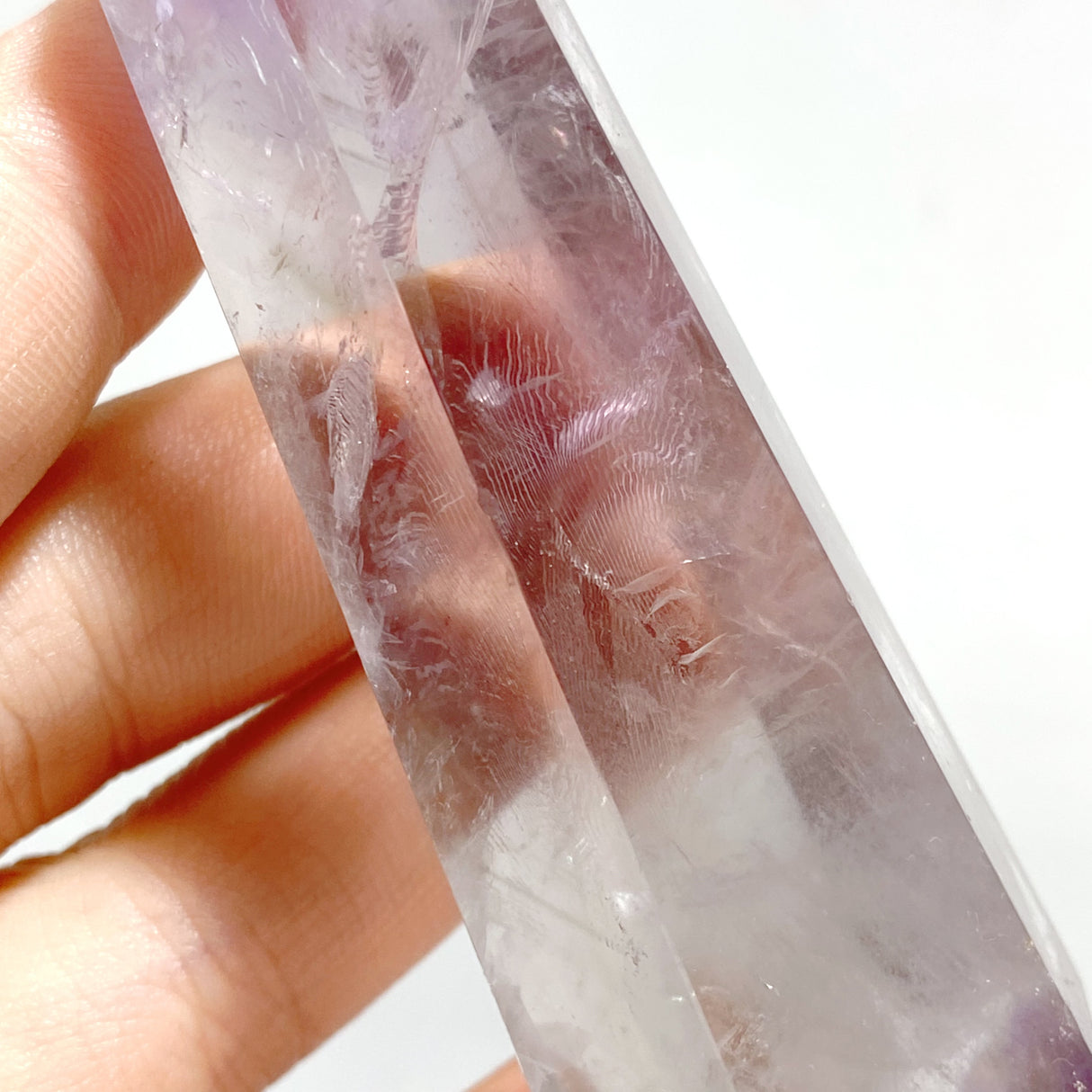 34 Pieces God's Fingerprint Light Purple Amethyst Tower