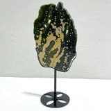 Unique 8th Vein Ocean Jasper Slab With Stand #2