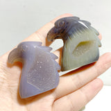 27 Pieces Geode Druzy Agate Eagle Carving