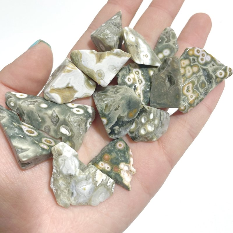 Beautiful 8th Vein Ocean Jasper Small Free Form Wholesale - Wholesale Crystals