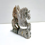 Beautiful 8th Vein Ocean Jasper Unicorn/Pegasus Carving - Wholesale Crystals
