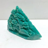 Beautiful Amazonite Landscape Pavilion Carving 3 - Wholesale Crystals