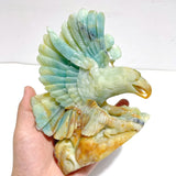 Beautiful Caribbean Calcite Eagle Carving - Wholesale Crystals