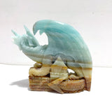Beautiful Caribbean Calcite Flying Dragon Castle Carving - Wholesale Crystals