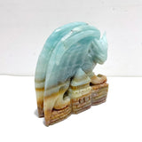 Beautiful Caribbean Calcite Flying Dragon Castle Carving - Wholesale Crystals