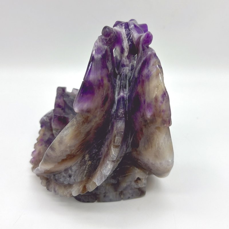 Beautiful Chevron Amethyst Dragon Castle Carving - Wholesale Crystals