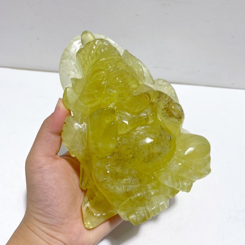 Beautiful Citrine Ganesha Carving - Wholesale Crystals