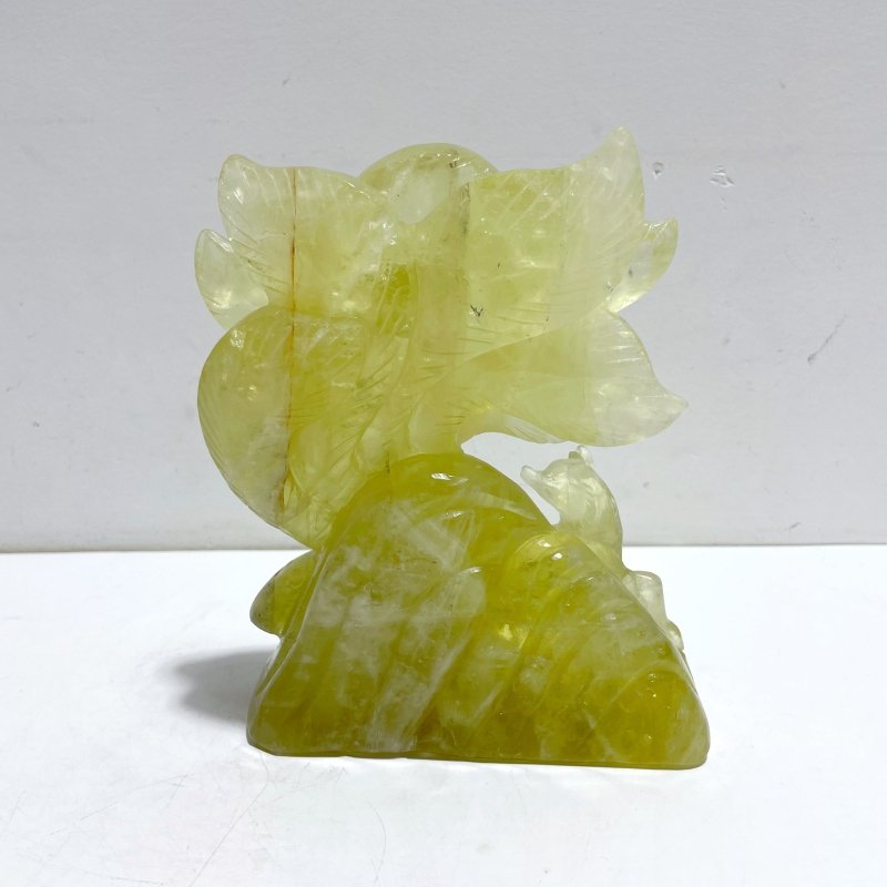 Beautiful Citrine Nine - tailed Fox Carving - Wholesale Crystals