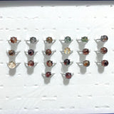 Beautiful Clear Garden Quartz Sphere Rings Wholesale - Wholesale Crystals