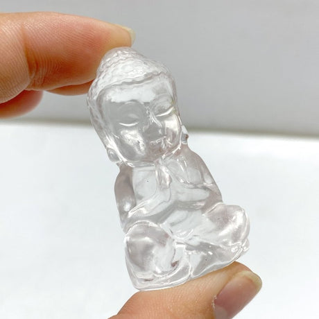 Beautiful Clear Quartz Buddha Carving Wholesale - Wholesale Crystals