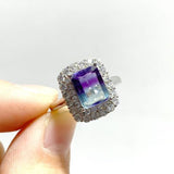 Beautiful Cut Faceted Fluorite Sugar Cube Ring Wholesale - Wholesale Crystals