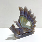 Beautiful Geode Druzy Agate Nine - tailed Fox Carving 7 - Wholesale Crystals