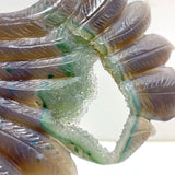 Beautiful Geode Druzy Agate Nine - tailed Fox Carving 9 - Wholesale Crystals