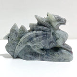Beautiful Labradorite Flying Dragon Castle Carving -Wholesale Crystals