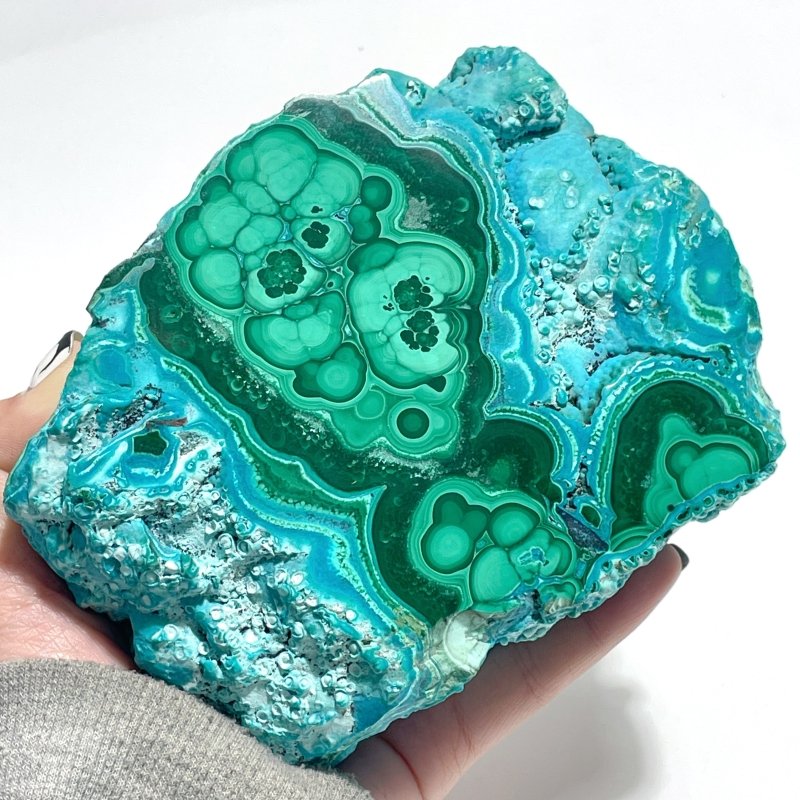 Beautiful Large Chrysocolla Mixed Malachite Slab High Quality Specimen - Wholesale Crystals