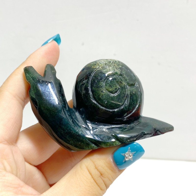 Beautiful Large Ocean Jasper Snails Carving Wholesale - Wholesale Crystals