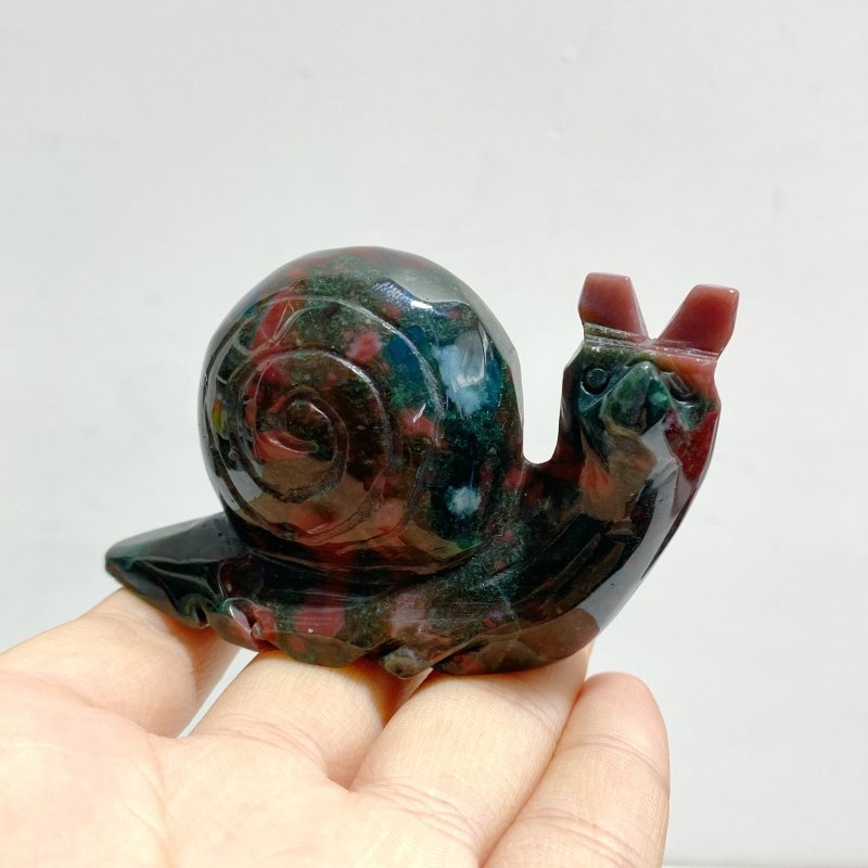 Beautiful Large Ocean Jasper Snails Carving Wholesale - Wholesale Crystals