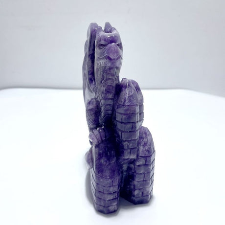 Beautiful Lepidolite Flying Dragon Carving - Wholesale Crystals