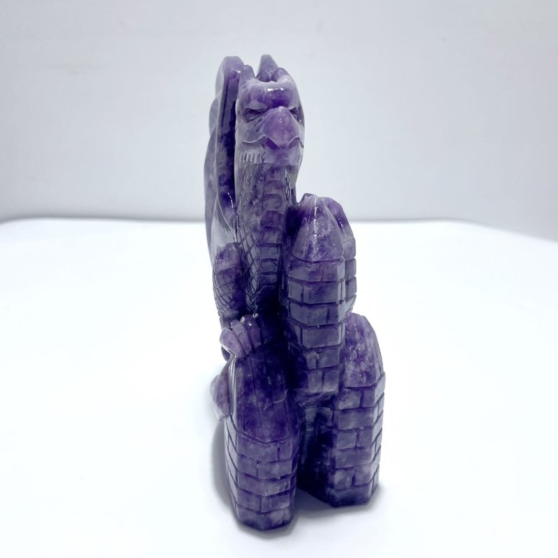 Beautiful Lepidolite Flying Dragon Carving - Wholesale Crystals