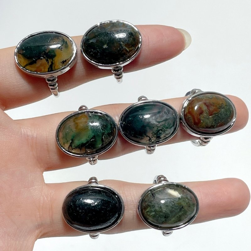 Beautiful Moss Agate Ring Wholesale - Wholesale Crystals