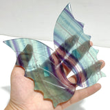 Beautiful Rainbow Fluorite Flying Dragon Wing With Stand - Wholesale Crystals