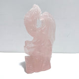Beautiful Rose Quartz Flying Dragon Castle Carving - Wholesale Crystals