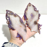 Beautiful Sakura Flower Agate Butterfly Wing Carving With Stand - Wholesale Crystals